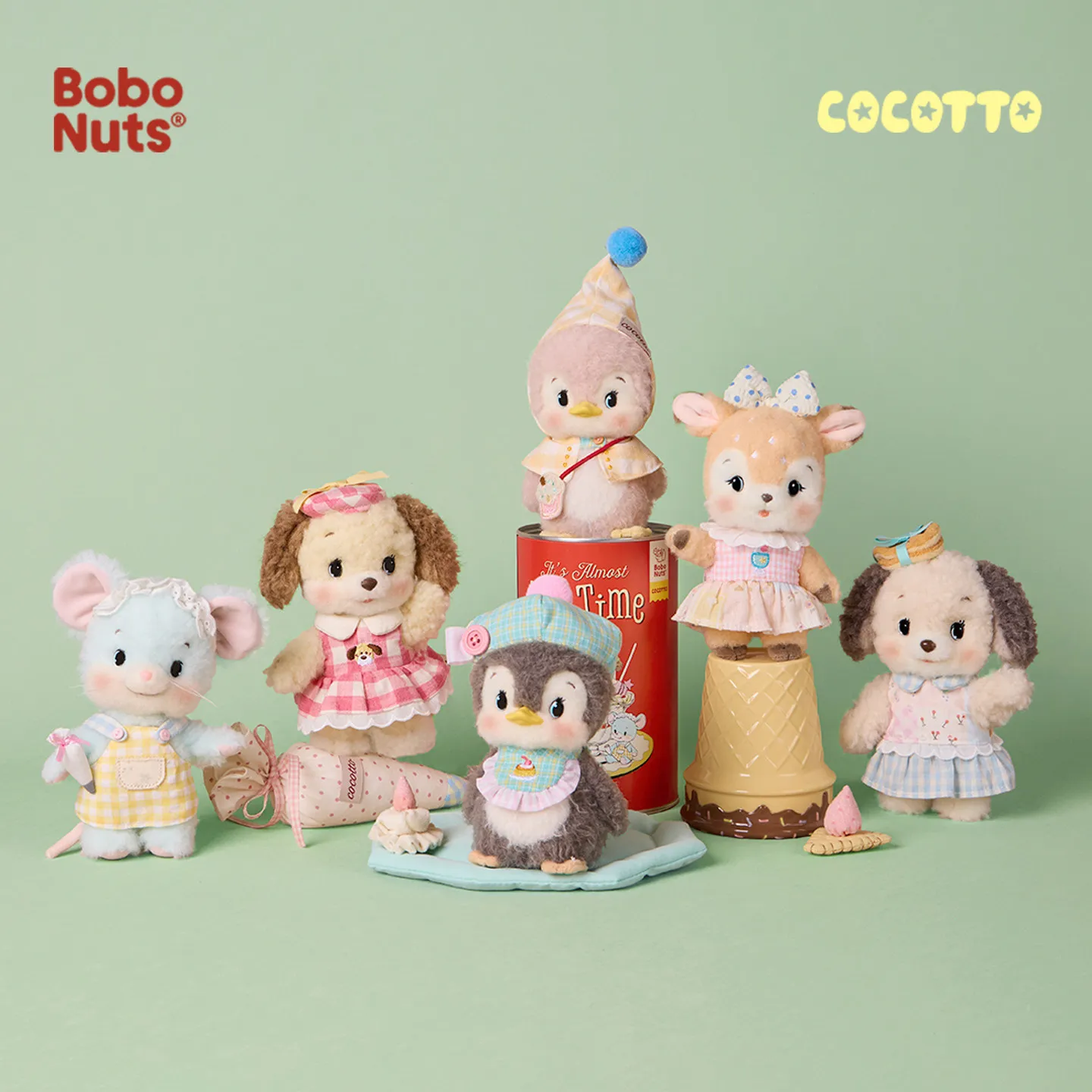Фото Новинка! Горячая распродажа! Оригинальная кукла-сюрприз Bobo Nuts в коробке, мини-фигурка Bobo Jar, мультяшный животный-подвеска, фигурка щенка, изысканный подарок. №2