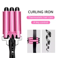 hair curling iron ceramic professional triple barrel hair curler egg roll hair styling tools hair styler wand curler irons