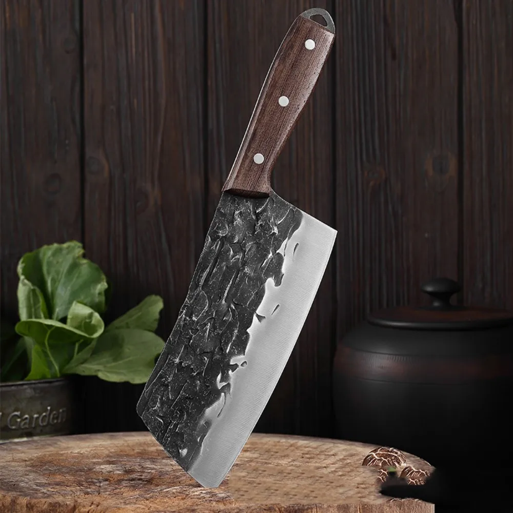 

Chinese kitchen knife Boning knife High quality stainless steel forged knife Chicken wing meat cutting knife with wooden handle
