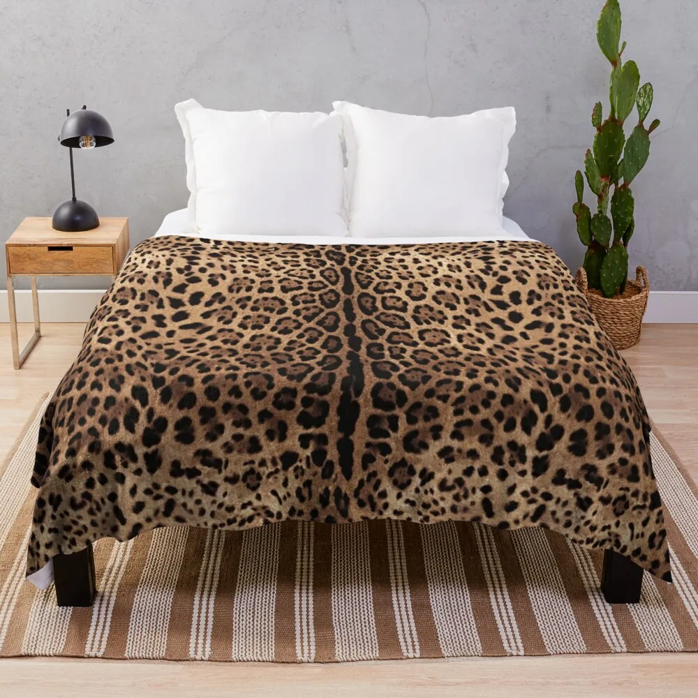

Leopard Print Skin Throw Blanket Blanket Sofa