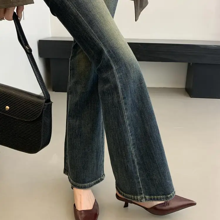 2024 женская обувь новые летние сандалии с острым носком для девочек удобные