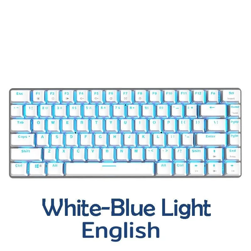 

Mechanical Gaming Keyboard Black / Blue Switch 82 Keys Wired Keyboard for PC Games Ergonomic Cool LED Backlit Design