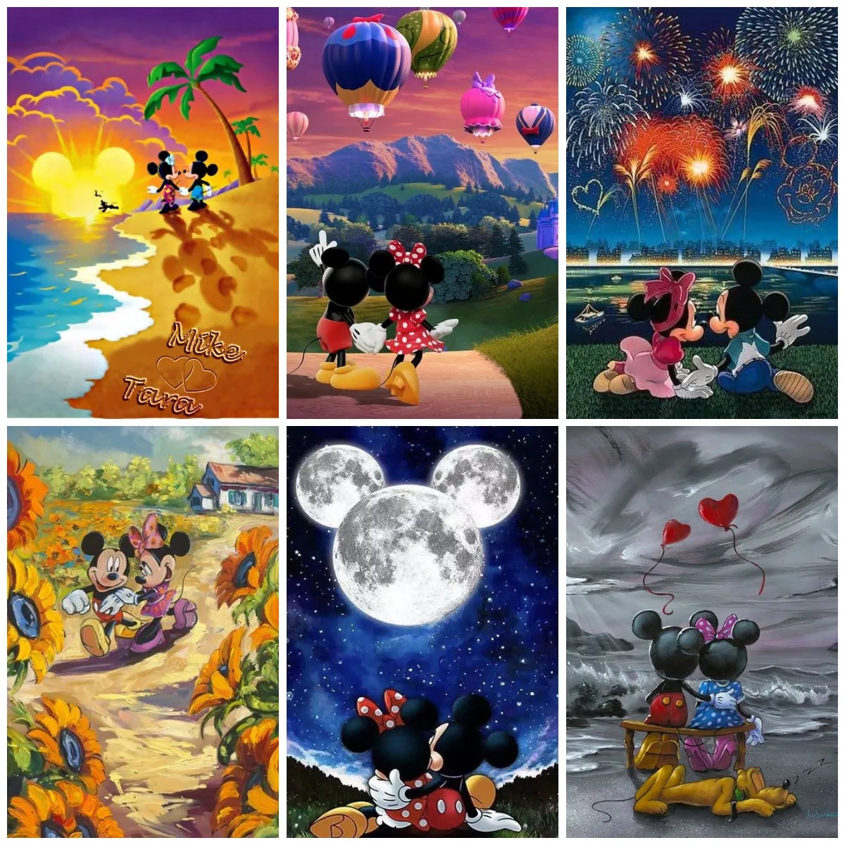 

Disney Cartoon Mickey Minnie's Wedding DIY 5D Diamond Painting Cross Stitch Embroidery Full Diamond Mosaic Home Decor Gifts