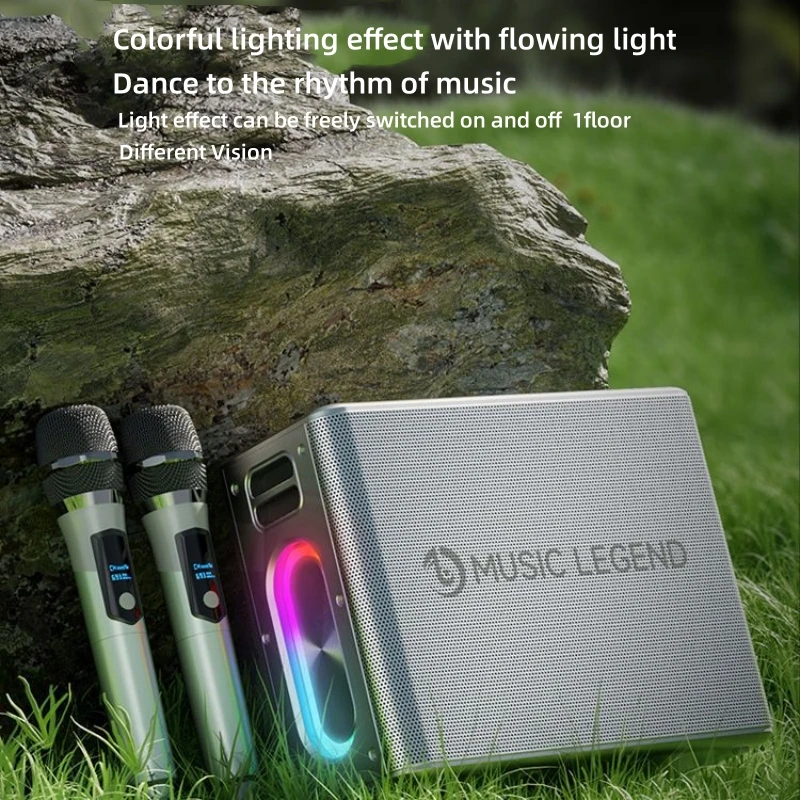 Высокомощный уличный караоке беспроводной Bluetooth аудио портативный домашний