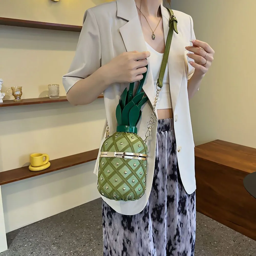 2023 New Arrival Women's Bag with Pineapple Shape - Unique Design, Versatile and Fashionable Shoulder/Crossbody High-quality Bag