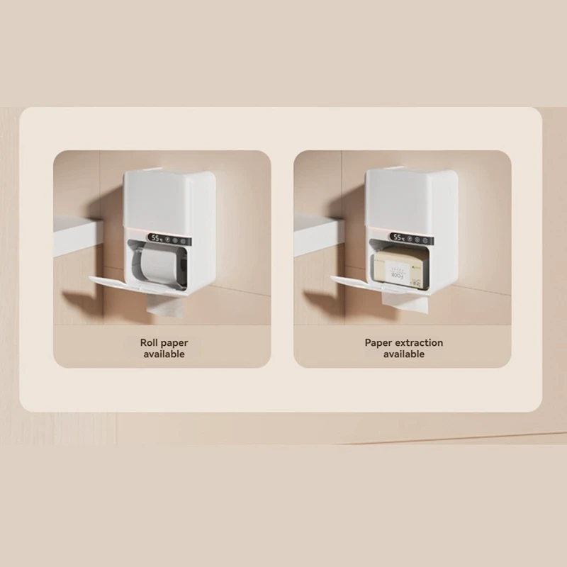 Настенный обогреватель для влажных салфеток со светодиодным дисплеем диспенсер