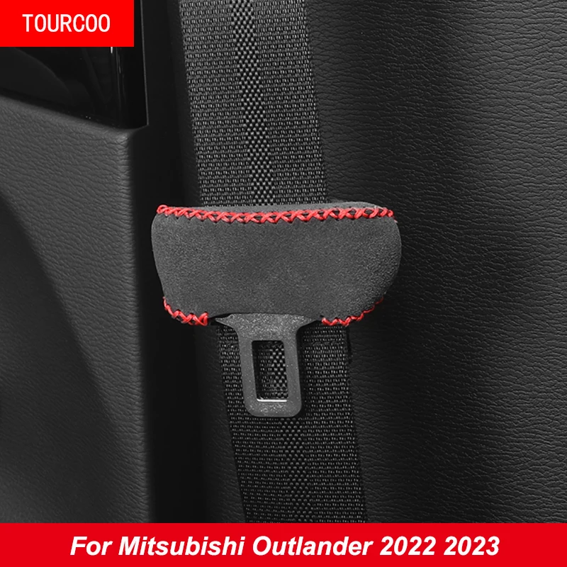 

Для Mitsubishi Outlander 2022 2023 пряжка ремня безопасности замшевый защитный чехол Аксессуары