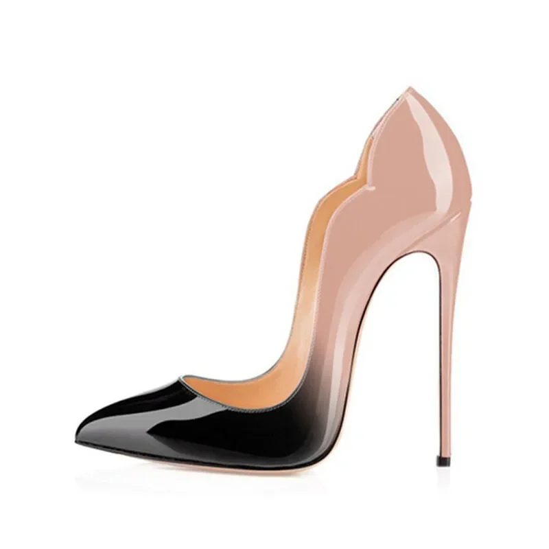 Arden Furtado/летние туфли-лодочки из лакированной кожи на тонком каблуке с острым