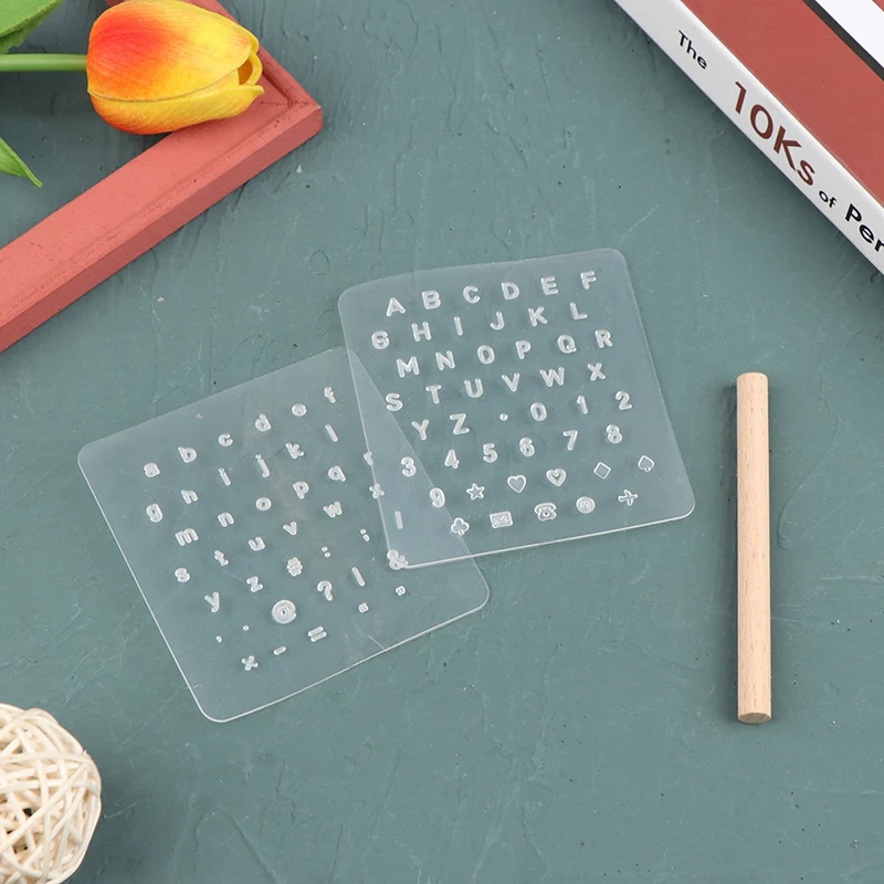 

3Pcs DIY English Letter Leather StampTemplate Letter Number Leathercarft Tools