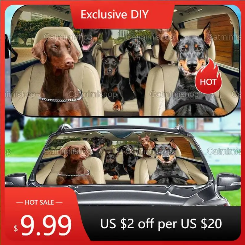 

Автомобильный солнцезащитный козырек Doberman, солнцезащитный козырек Doberman, подарок Doberman, автомобильные аксессуары Doberman, подарок для матери ...