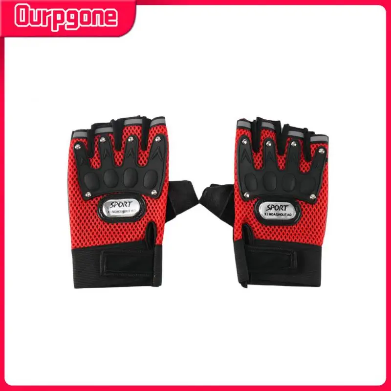 

Half-finger Cycling Gloves Breathable Mittens Nylon Fabric Riding Gloves Wrist Guard For Fishing Riding Hiking Wear-resistant