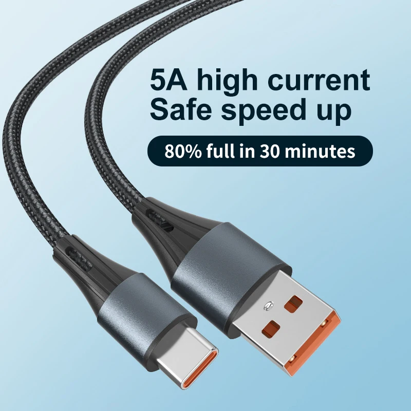 

OLAF charging cable type C data cable nylon micro mobile phone charging cable USB for iphone Xiaomi poco Samsung universal