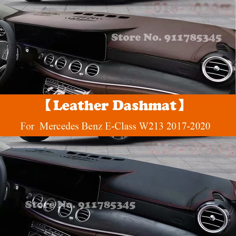 

Suede Leather Dashmat Car Dashboard Cover Pad Dash Mat Carpet Accessory For Mercedes Benz E-Class W213 E200 E250 E300 E220d AMG