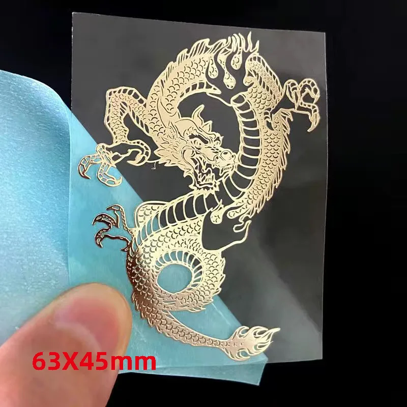 

Металлические наклейки ZHUOYAN с узором дракона и феникса