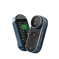 car solar transmitter fm modulator bluetooth 5 0 wireless mp3 player usb car charger aux car kit handsfree