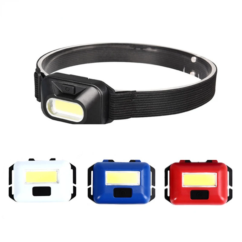 

Mini Headlights Portable COB LED Headlamps Waterproof Head Front Light Camping Headlamp with 3 Switch Modes