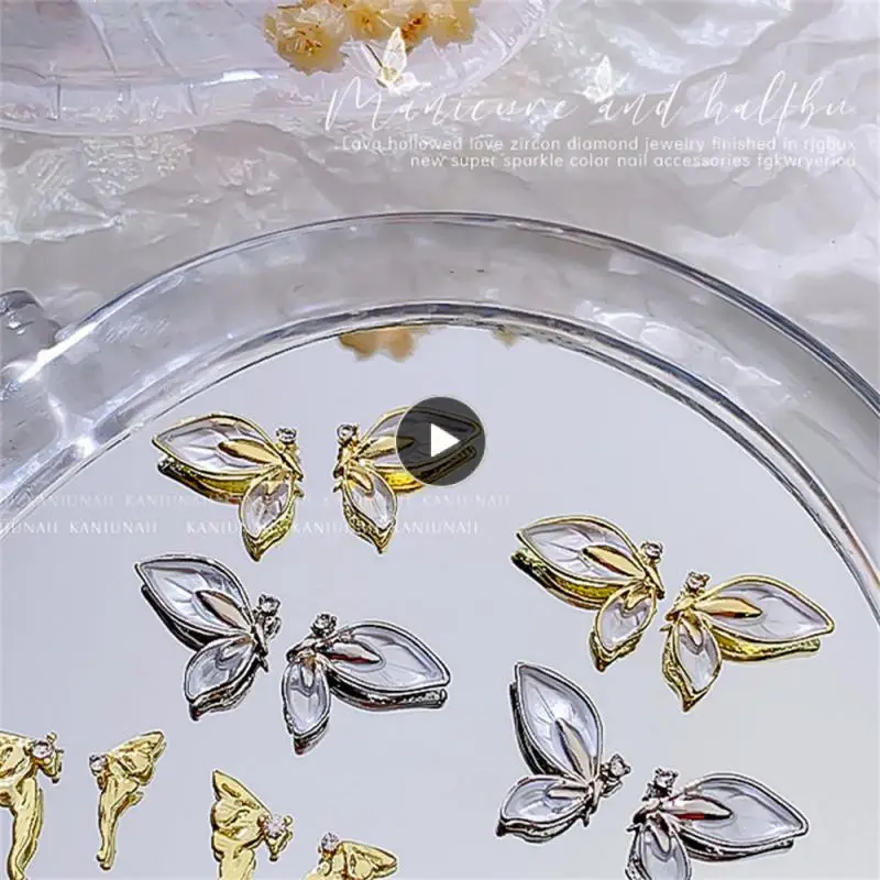 

Металлическая Бриллиантовая бабочка, бриллиантовая бабочка, роскошный ветер, не тускнеет, дрель для ногтей, дневной цвет, светильник 2 цвета