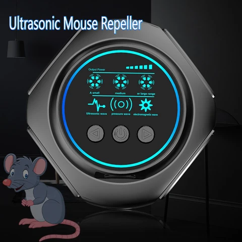 Ультразвуковой отпугиватель мышей 4-в-1, электронный отпугиватель вредителей, москитная крыса, летучая мышь, белка, репеллент от насекомых для семейной безопасности в помещении
