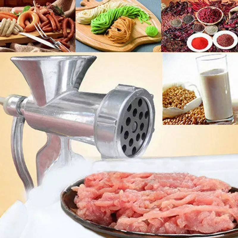

Кухонный инструмент из алюминиевого сплава, домашняя чугунная мясорубка, Настольный ручной измельчитель, инструмент на рабочем столе, для ...