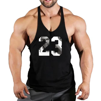 Stringer Gym Top Men Men's Singlets Top for Fitness Vests Gym Shirt Man Sleeveless Sweatshirt T-shirts Suspenders Man Clothing 1