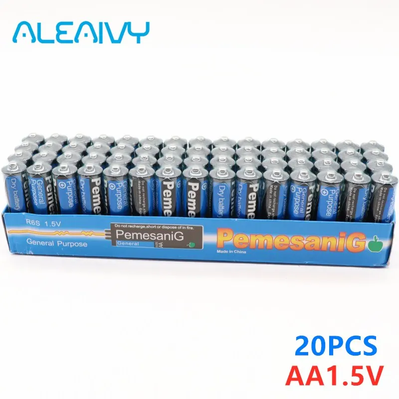 New 20PCS Disposable Alkaline Dry Battery AA 1.5V Battery, Suitable For Camera, Calculator, Alarm Clock, Mouse, Remote Control