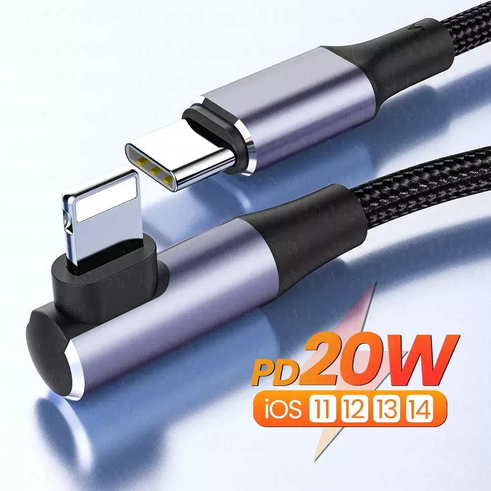 

PD20W USB 13 12 11 Pro Max Type C to 8-Pin Fast Charging USB Data Wire Charger Cord 1/2m