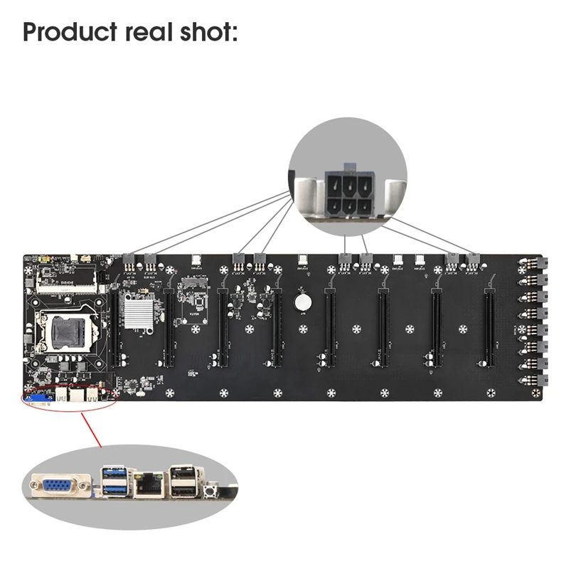 Семейная материнская плата V1.0Y поддерживает 8xpcie 16X слот X1 GEN1.1 скорость быстрой
