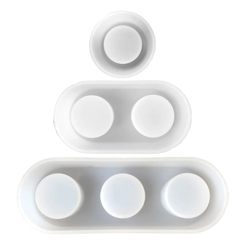 

Silicone Mold Suitable for Epoxy Resin Diy Candle Holder Family Table Decoration