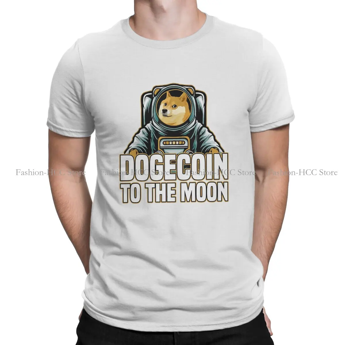

Bitcoin Cryptocurrency Art Dogecoin to the Moon Classic Style Polyester TShirt Comfortable Creative Gift Idea T Shirt Stuff