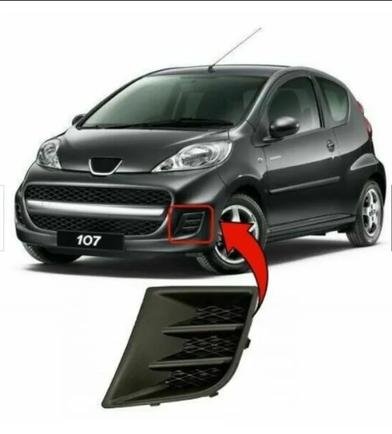 

Front Bumper Fog Grille Mat No Light Hole Left Side 7422A9 for Peugeot 107 2009-2012 7422a9§front