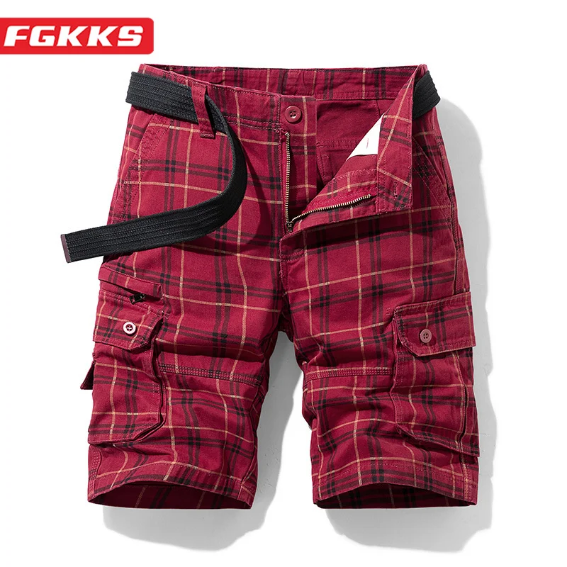 

FGKKS 2023 Casual Shorts Men's New Product Design Trend Hip Nop Slim-Fit Overalls High-Quality Hot Selling Casual Shorts Men