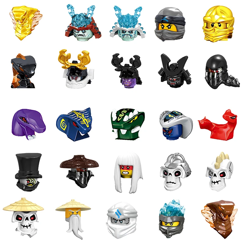 Фигурки из аниме-фильма, кирпичи, аксессуары, самурайская змея, строительные блоки, развивающая игрушка для детей, подарок