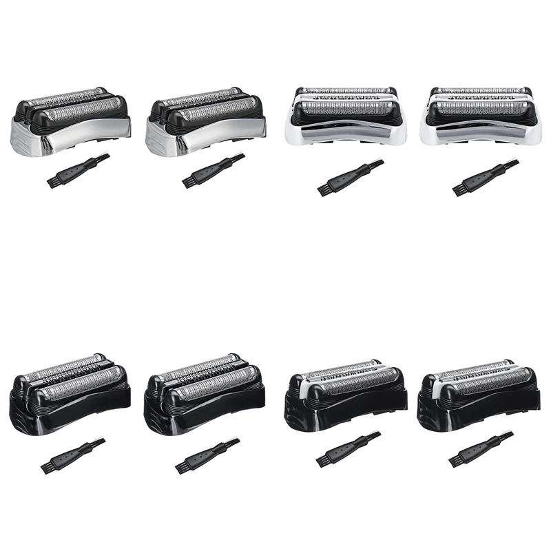 

2Pcs Replacement Shaver Foil Head For Braun 3 Series 300S 301S 310S 320S 330S 340S Cruzer Men Electric Razor Shaving