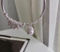 popular lucky cat happiness push pull bracelet 999 9 pure silver