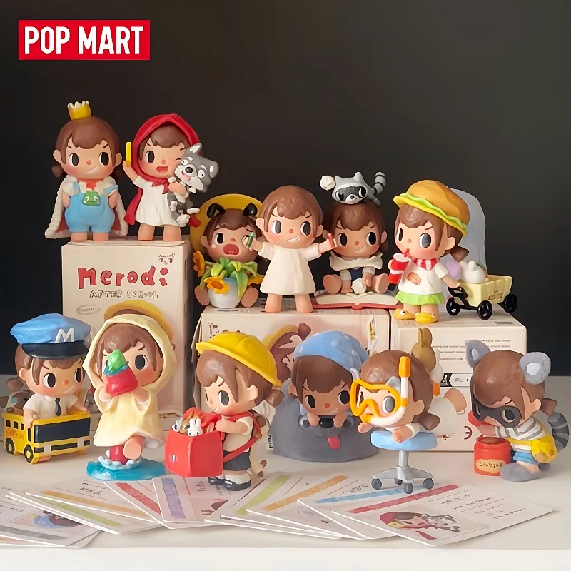 Фото POP MART Оригинальная серия After School Merodi: Коллекционная фигурка-сюрприз для декора рабочего стола, игрушка для детей и фанатов аниме №1