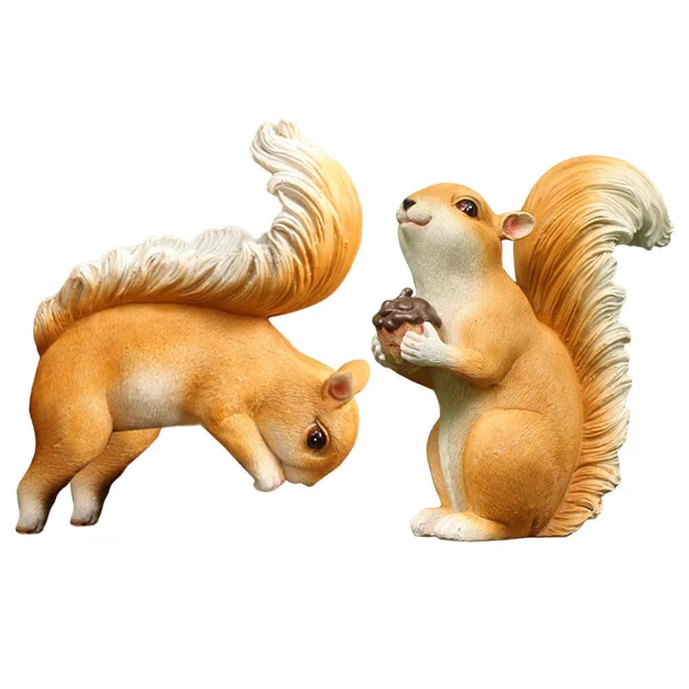 

Bonsai Realistic Squirrel Models Simulation Figurine Small Statue Figure Animal