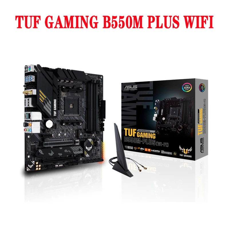 Разъем AM4 ASUS TUF GAMING B550M PLUS WIFI с процессором Ryzen 7 5700G комбинированная материнская