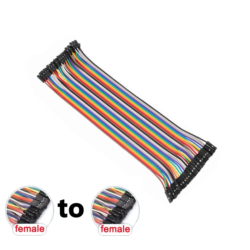 Провод Dupont «папа-мама», 40 контактов, 24AWG, DelightFire