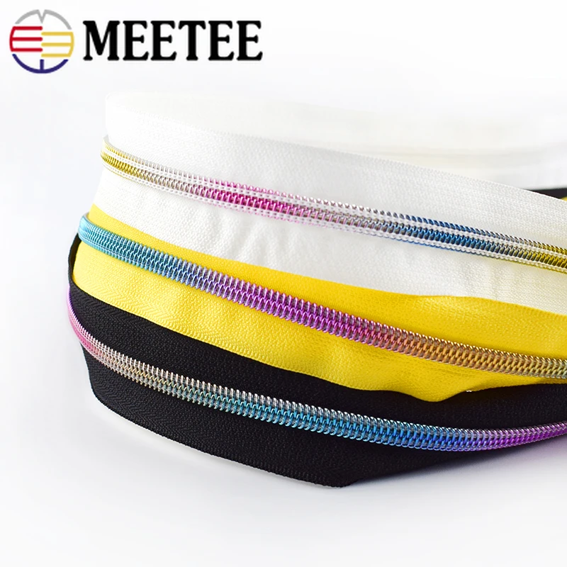 Нейлоновые молнии Meetee 4/8 метров 5 # | Дом и сад