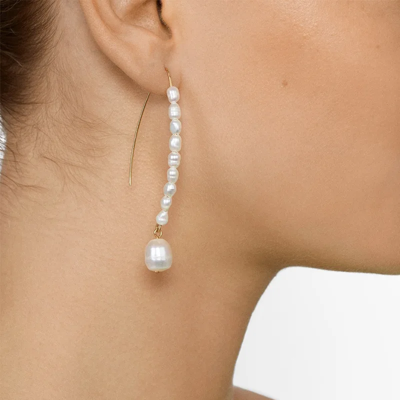 

Trendy Pearl Beads Drop Earrings For Women Colorful Imitation Pearl Hook Dangling Earrings Female Party Jewelry Accessories