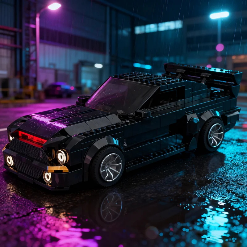 335 деталей MOC City Champions Ford Mustangs Shelby GT500KR K.I.T.T. 3000 строительных блоков, рождественские подарки, игрушка, конструктор (art.: 3920dd0f80338) - 3920dd0f80338