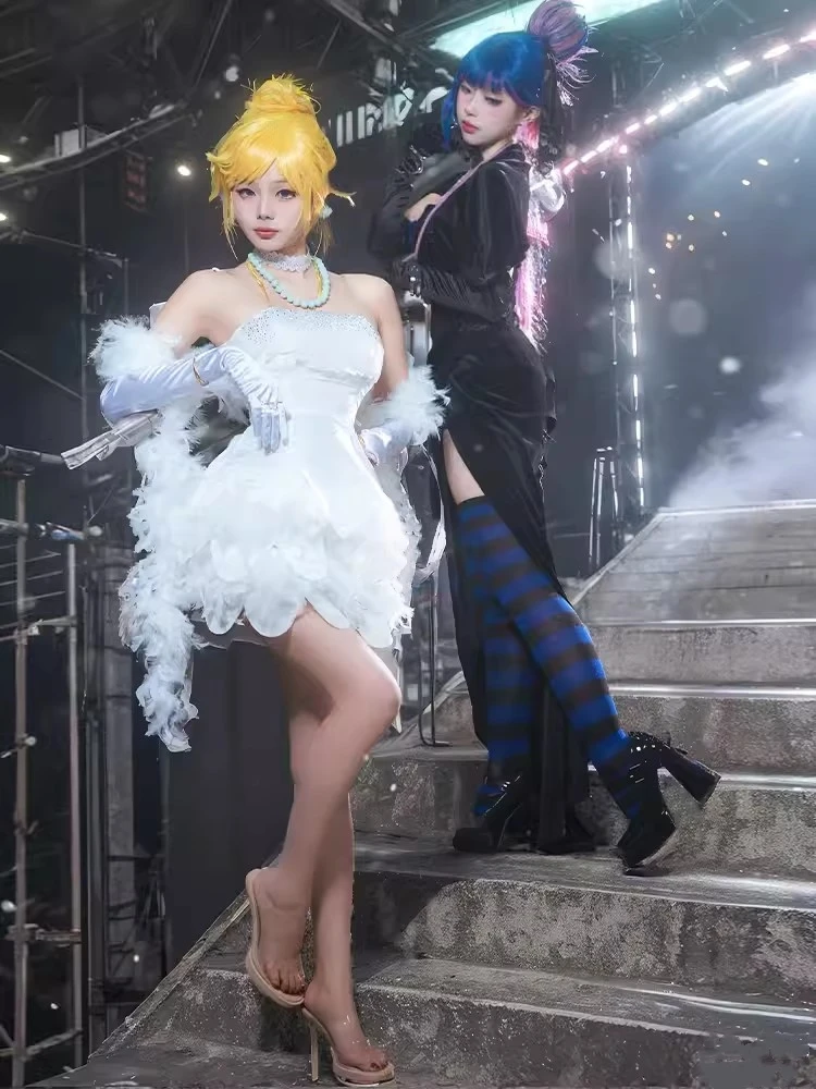 Чулки анархии трусики анархий костюм для косплея и чулки с поясом чулок женское