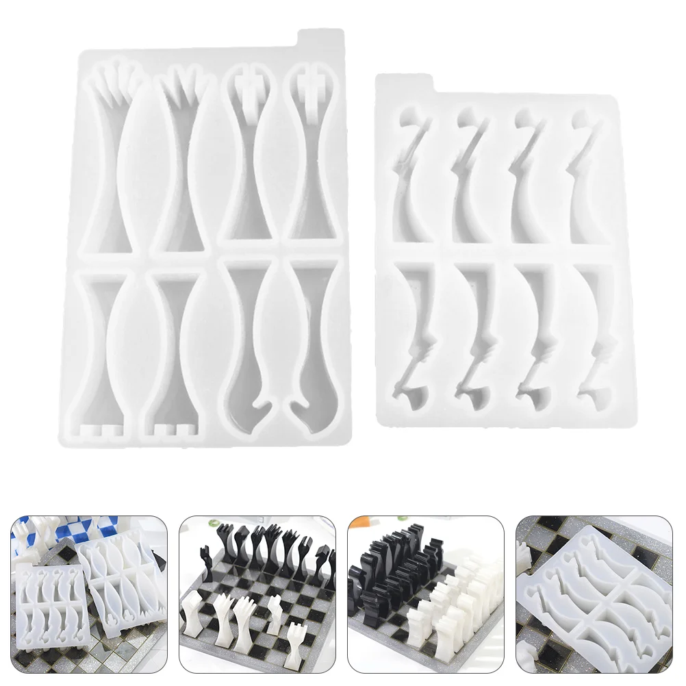

Chess Mold DIY Silicone Epoxy Resin Craft Molds Casting Tray Moulds Molde Para Chocolate