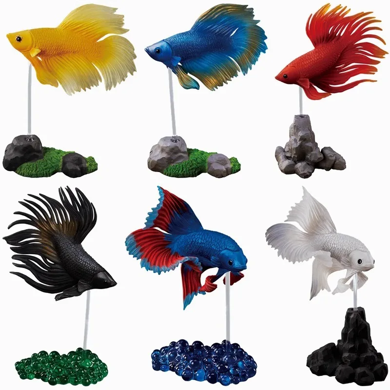 Японская искусственная тайская фигурка бетты тропической рыбы капсульные