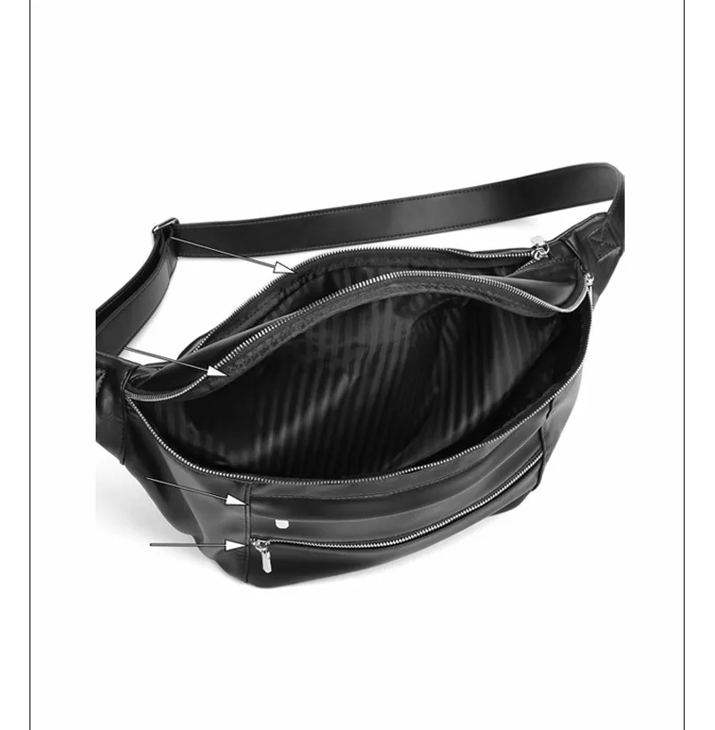 Мужская нагрудная сумка Повседневная через плечо модная брендовая