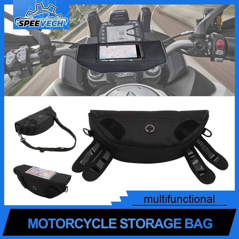 

Nylon Accessories F900R Motorcycle Handle Waterproof Navigation Storage Bag For BMW F900XR For GSXR600 Suzuki Bicycle