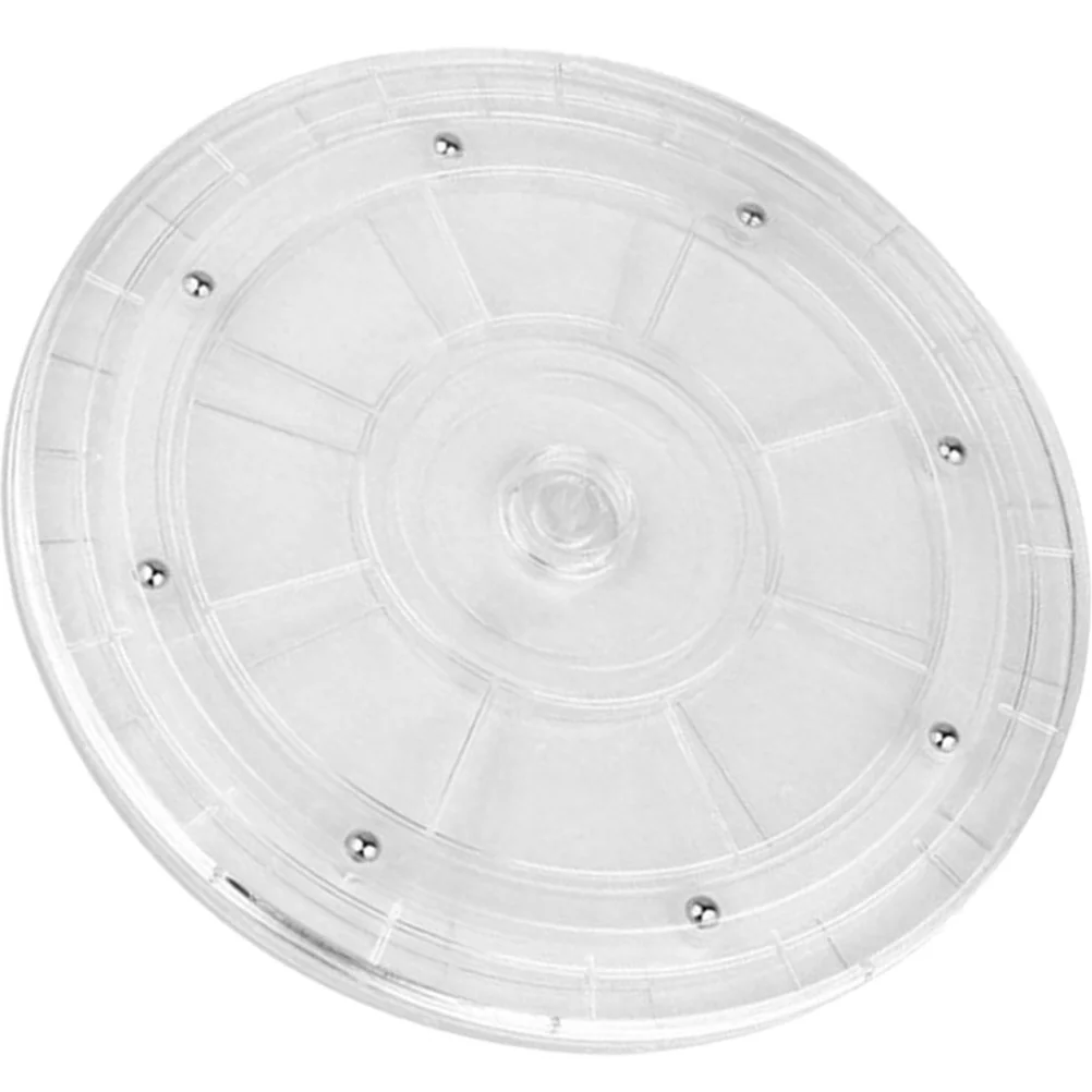 

Table Trays Eating Multi-functional Rotatable Plate Turntable Desktop Stand Kitchen Supply Serving Round Makeup Acrylic