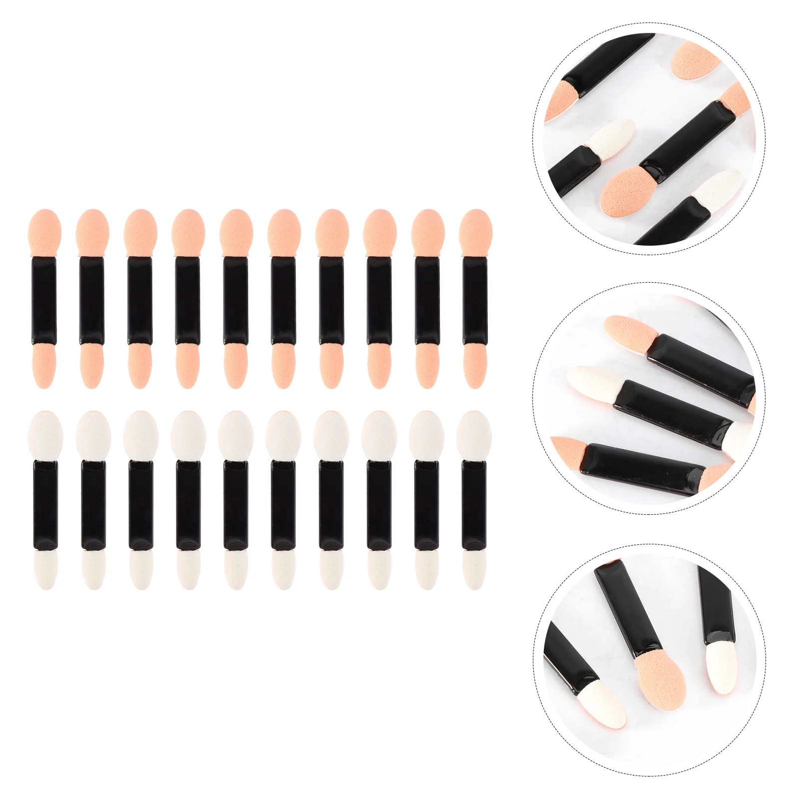 

20pcs Brush Small Makeup Double-Headed Disposable Eyeshadow Brush for Woman Lady
