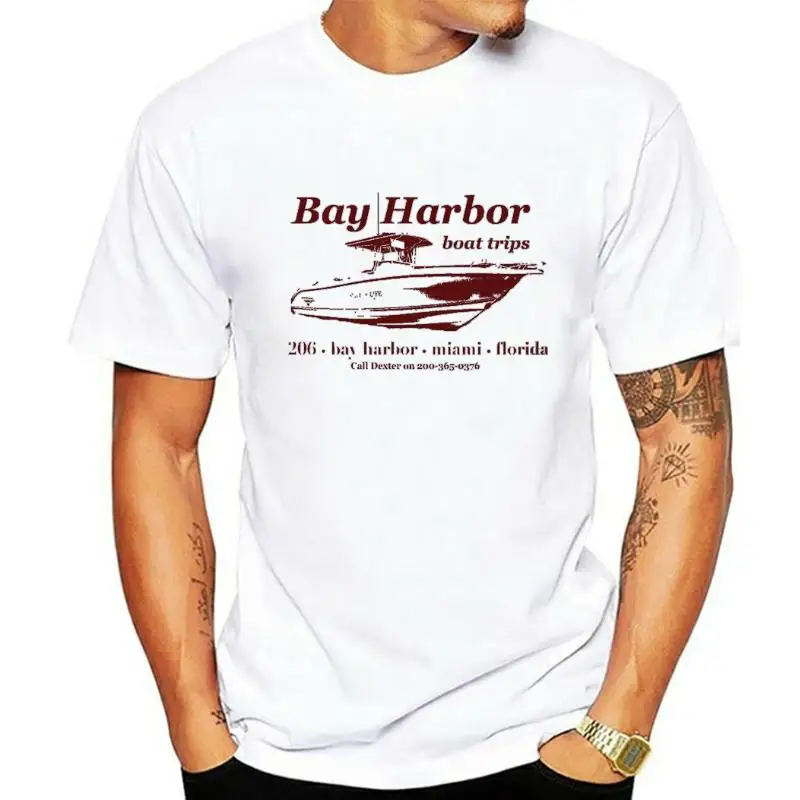 Дизайнерская футболка DEXTER Bay Harbor для поездок на лодке, хит продаж, Популярная ТВ-трансляция, вдохновленная ручной трафаретной печатью (art.: 3920bcb92d6ef) - 3920bcb92d6ef