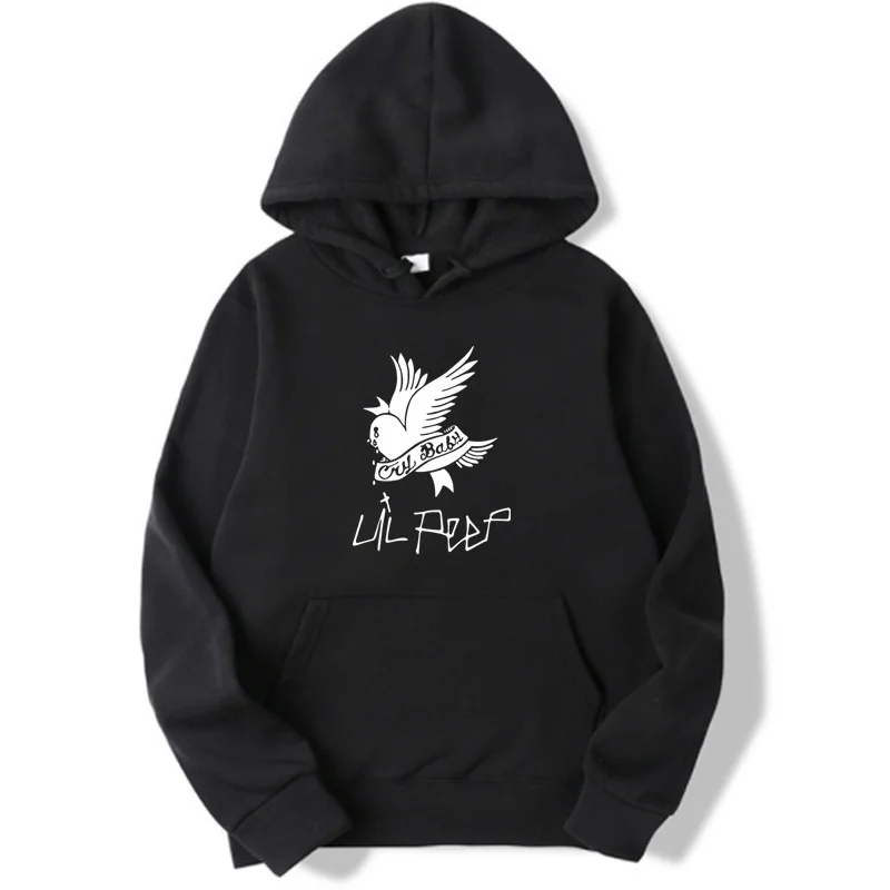 

Teens Fashion L-Lil-Peeps Pattern Printed Pocket Hoodies, the Rapper Lil Peep Casual Sports Hoodies Soft Comfortable Unisex